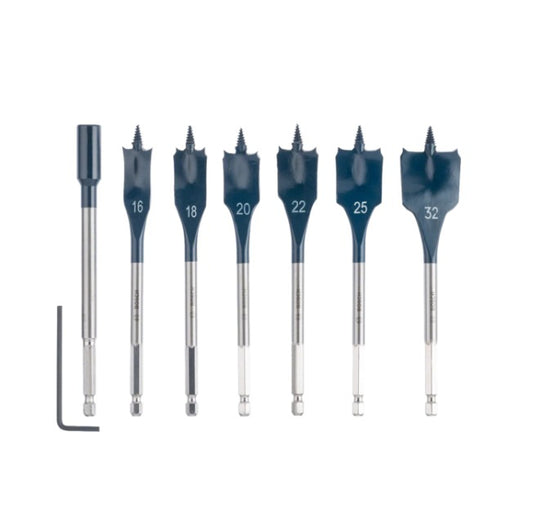 Spade Bits  Self-Cut Speed Spade Bit Set, 7-piece