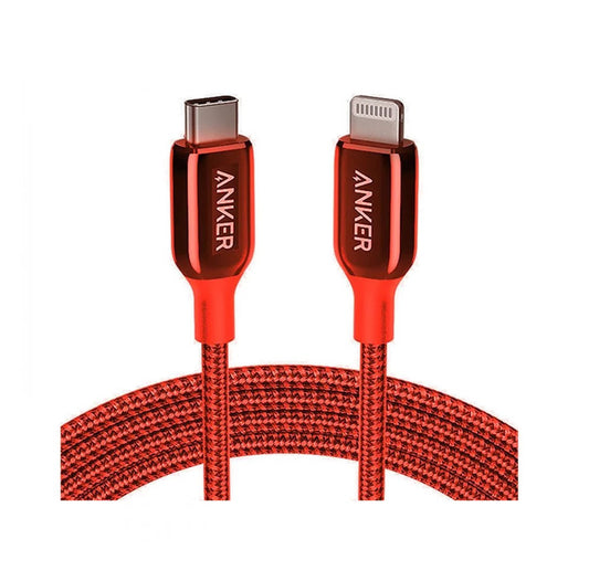 ANKER POWERLINE+ III 1.8M USB A TO LIGHTNING CABLE - RED