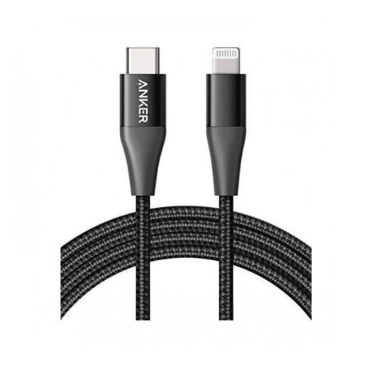 ANKER POWERLINE+ II 1.8M USB-C TO LIGHTNING CABLE - BLACK