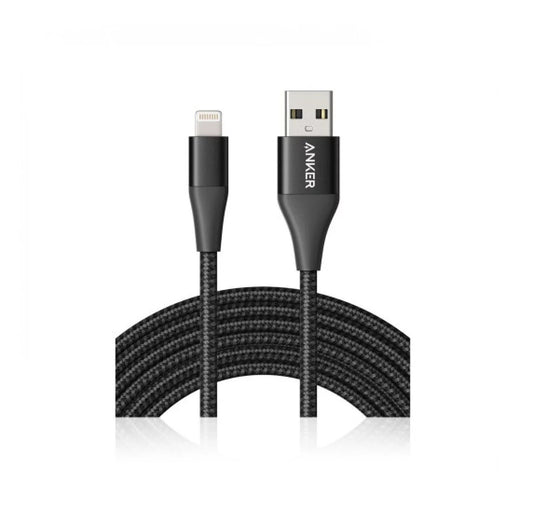 Anker Powerline+ II Lightning Cable - 3 أمتار - أسود