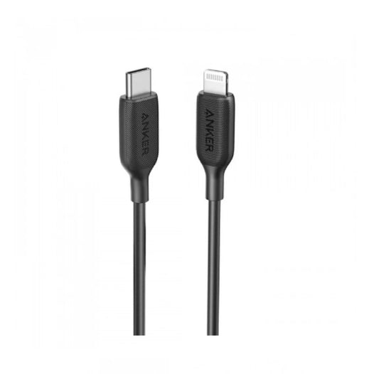 Anker Powerline III USB -C إلى كابل الإضاءة (0.9 م/3 قدم) - أسود