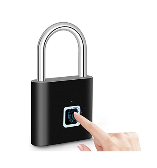 Smart Digital Fingerprint Padlock Smart Biometric Fingerprint Padlock ( Black )