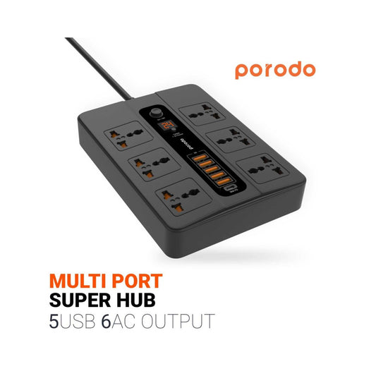 Porodo Multi-Port Super Hub Universal Power Switch