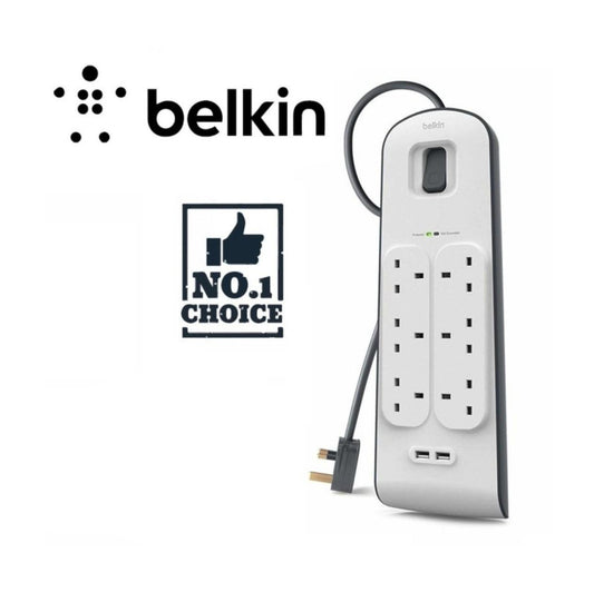 Belkin Trashs Plus Protector مع USB C.Port / 8 Output