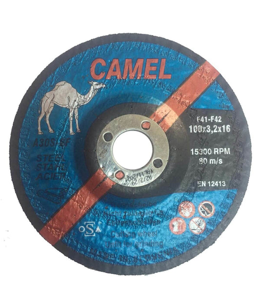 Camel Metal Cutting Disc 100x3.2x16(4") F42 15300RPM EN 12413 - Slovenia