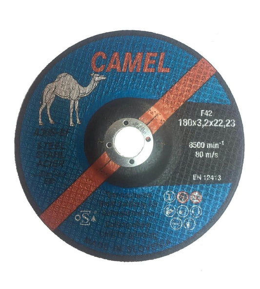 Camel Metal Cutting Disc 180x3.2x22.23(7") F42 8500RPM EN 12413 - Slovenia
