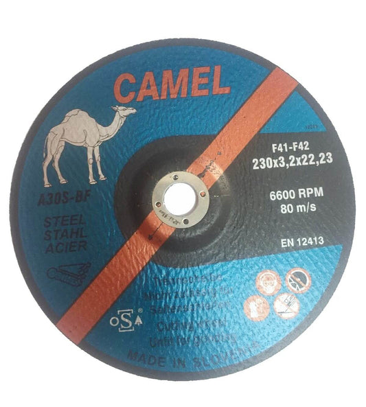 Camel Metal Cutting Disc 230x3.2x22.23(9") F42 6600RPM EN 12413 - Slovenia