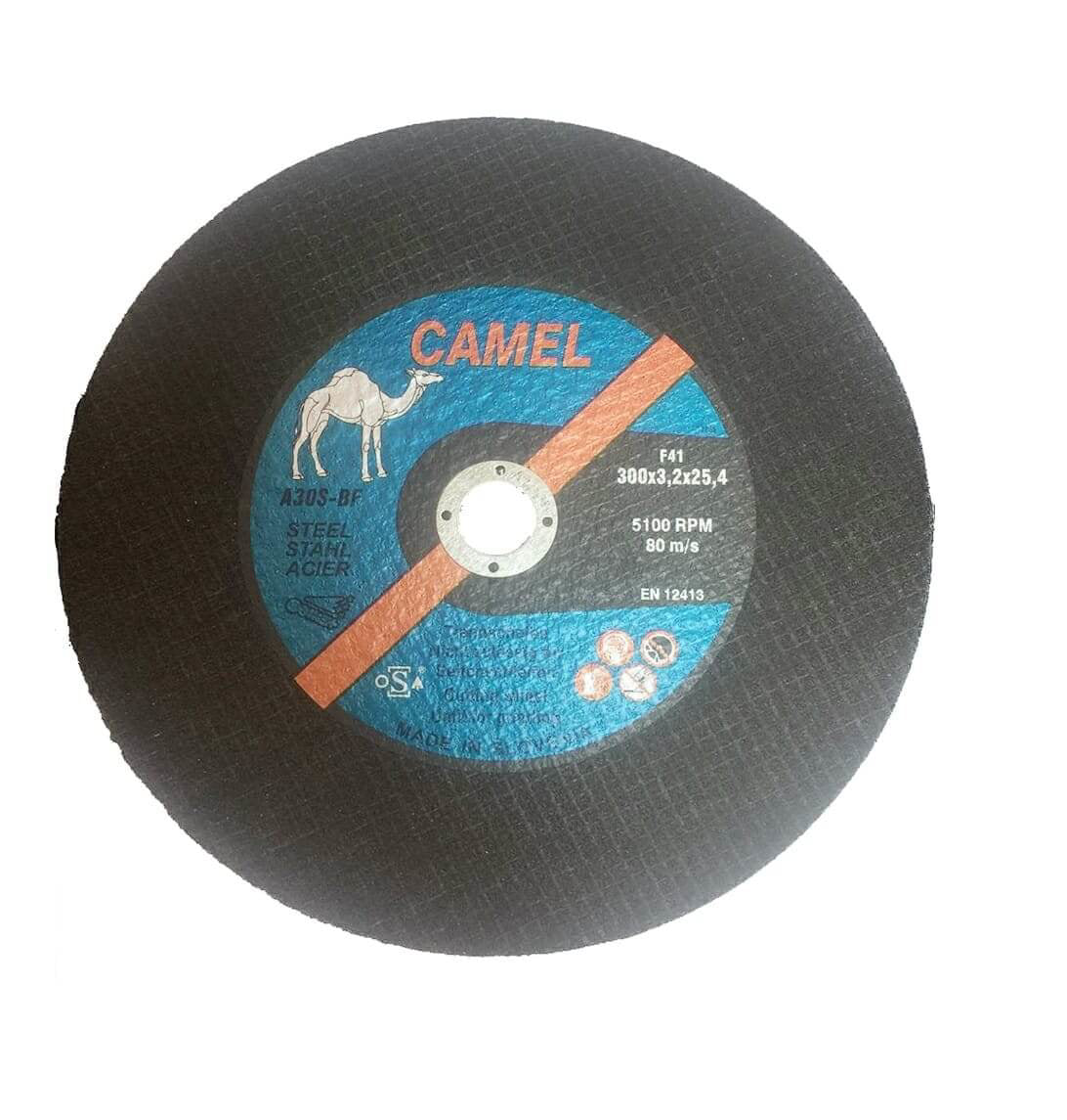 Camel Metal Cutting Disc 300x3.2x25.4(12") F41 5100RPM EN 12413 - Slovenia