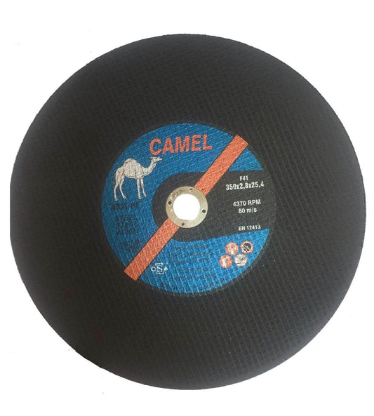 Camel Metal Cutting Disc 350x2.8x25.4(12") F41 4370RPM EN 12413 - Slovenia