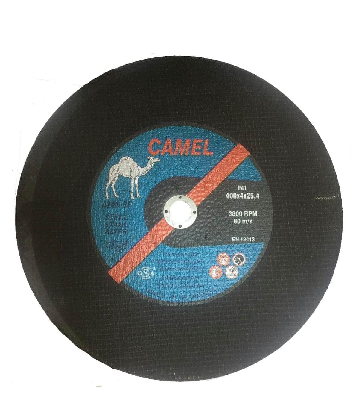 Camel Metal Cutting Disc 400x4.0x25.4(16") F41 3800RPM EN 12413 - Slovenia