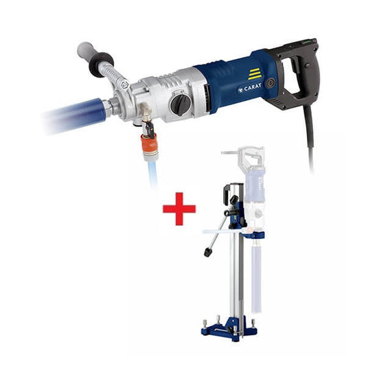 CARAT DRILLING MACHINE 3-SPEED A-1811 DIAMOND DRILL MACHINE (120MM) + Carat Drill Rig S-1802