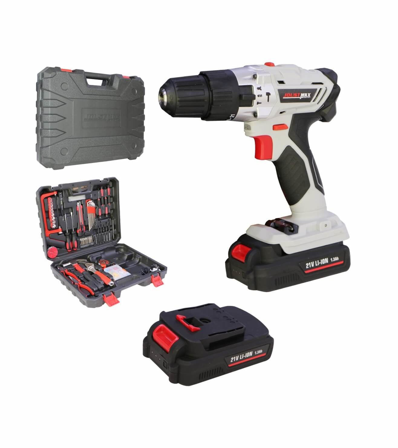 JST21VS/B CORDLESS DRILL TOOL SET 2 BATTERIES 21V