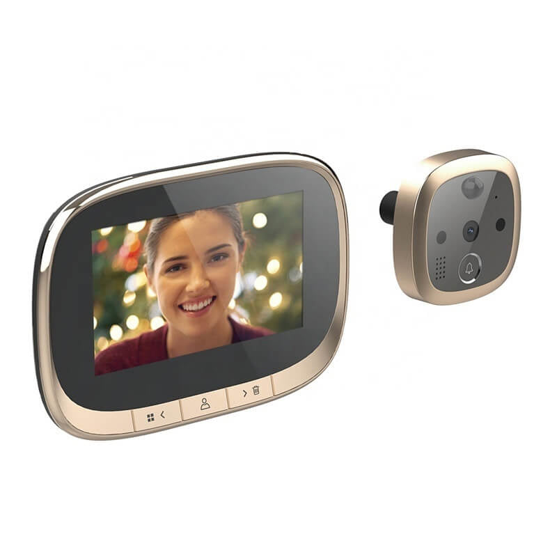 Motion Detect Mirilla Digital Puerta Spyhole Door Viewer Camera Video Peephole Door Bell Take Photo/Video IR Night Vision