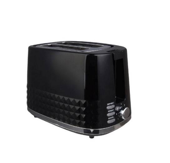 Orca 2 Slice Toaster , Plastic , Black