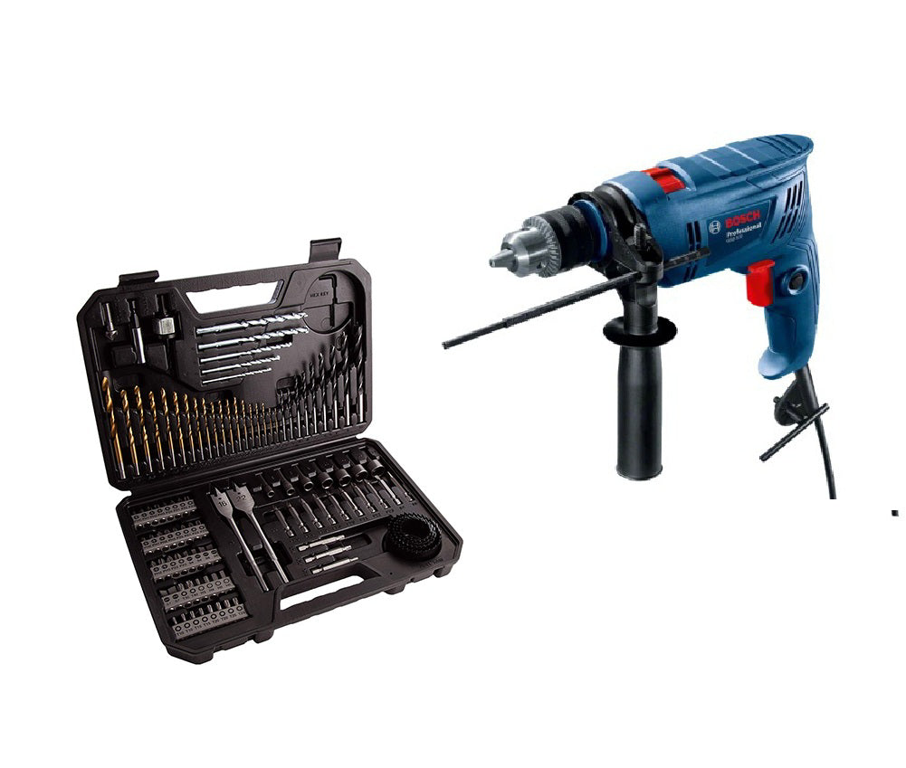 Impact Drill GSB 570 Professional Powerful and reliable power tool with Mixed Accessories Kit 103 Pcs