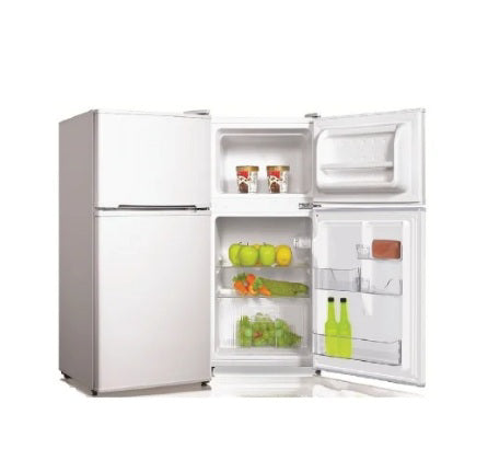 Midea Double Door 113L Refrigerator, White