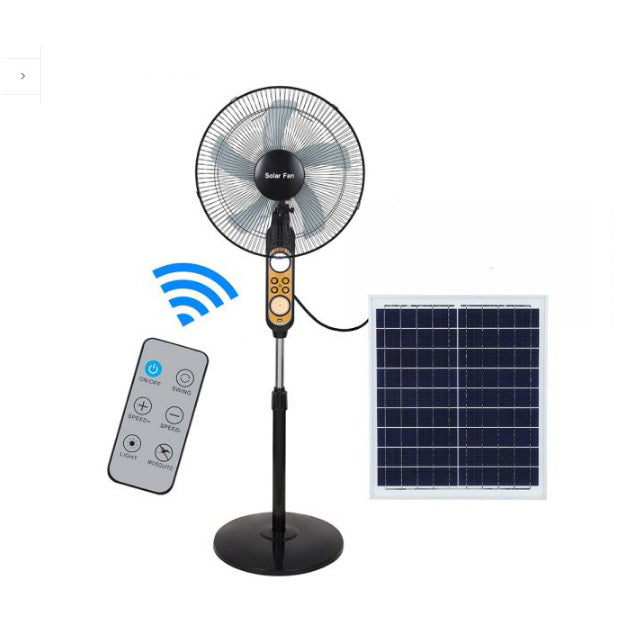 Solar Fan 16” Black