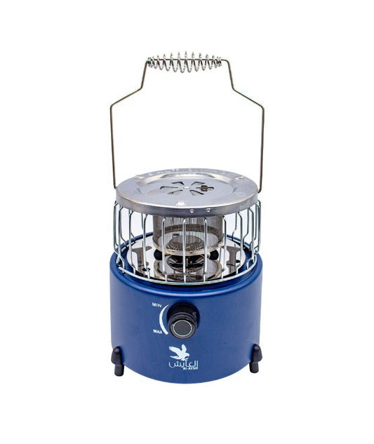 blue gas heater with a red bag BLUE-2000G